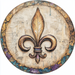 Mardi Gras Sign, Fleur De Lis Sign, DCO-13142, Sign For Wreath, 10" Metal Sign