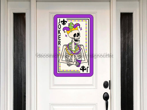 Mardi Gras Sign Louisiana Wood Sign Door Hanger Decoe-W-180 22