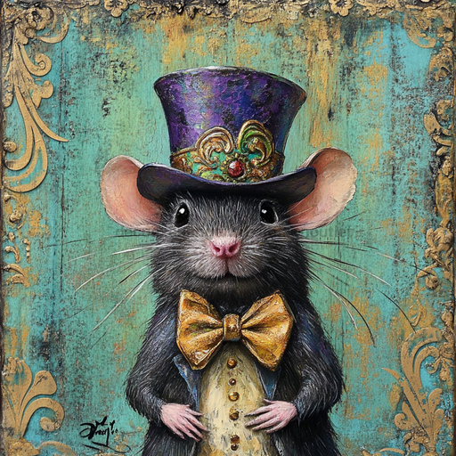 Mardi Gras Sign, Top Hat Sign, DCO-13125, Sign For Wreath, 10x10" Metal Sign