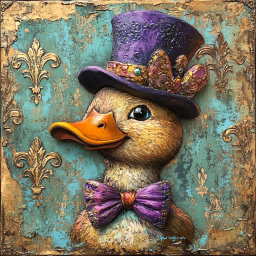 Mardi Gras Sign, Top Hat Sign, DCO-13130, Sign For Wreath, 10x10" Metal Sign