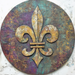 Mardi Gras Sign, Top Hat Sign, DCO-13133, Sign For Wreath, 10" Metal Sign