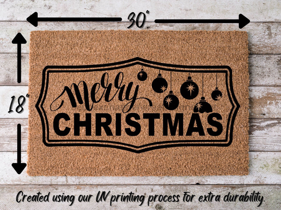 Merry Christmas Door Mat | Christmas Doormat | Winter Decoration | Welcome Mat | Holiday Doormat | Winter Decor | Christmas Gift