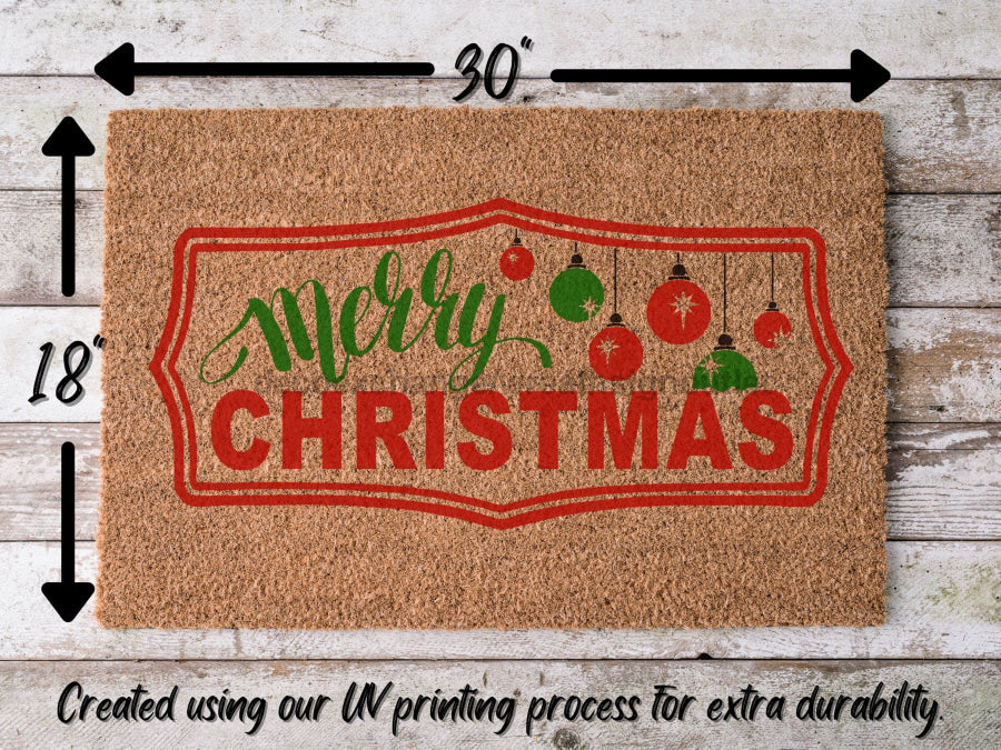 Merry Christmas Door Mat | Christmas Doormat | Winter Decoration | Welcome Mat | Holiday Doormat | Winter Decor | Christmas Gift