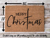 Merry Christmas Door Mat | Christmas Doormat | Winter Decoration | Welcome Mat | Holiday Doormat | Winter Decor | Christmas Gift