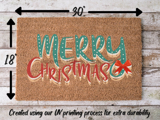 Merry Christmas Door Mat | Hippo Christmas Doormat | Winter Decoration | Welcome Mat | Holiday Doormat | Winter Decor | Christmas Gift