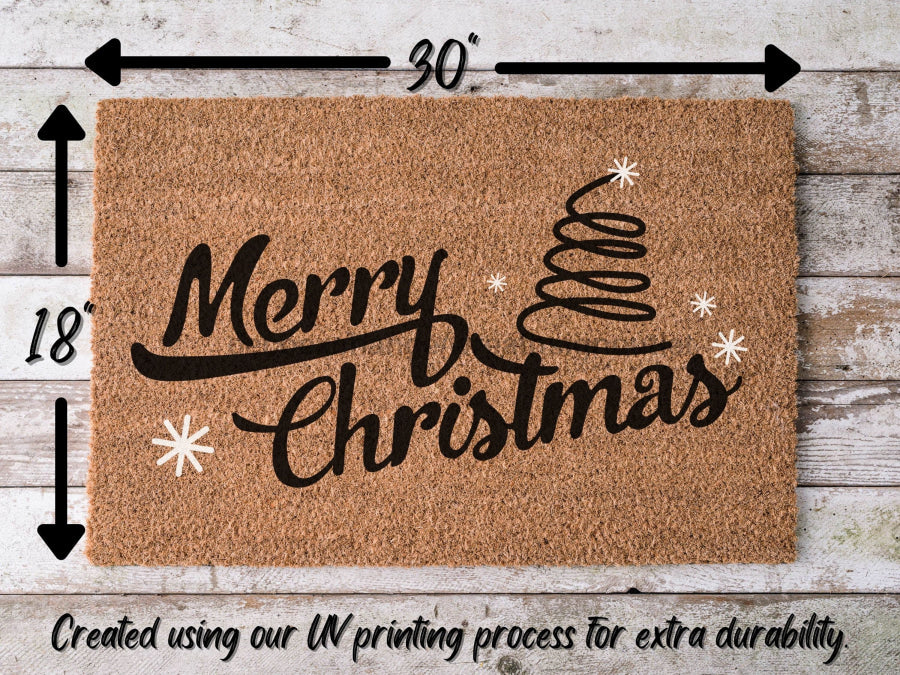 Merry Christmas Door Mat | Hippo Christmas Doormat | Winter Decoration | Welcome Mat | Holiday Doormat | Winter Decor | Christmas Gift