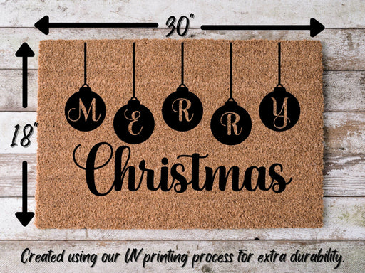 Merry Christmas Door Mat | Hippo Christmas Doormat | Winter Decoration | Welcome Mat | Holiday Doormat | Winter Decor | Christmas Gift