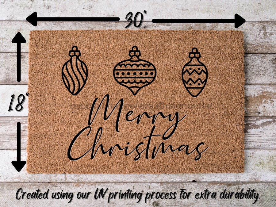 Merry Christmas Door Mat | Hippo Christmas Doormat | Winter Decoration | Welcome Mat | Holiday Doormat | Winter Decor | Christmas Gift