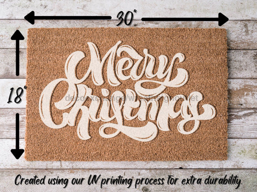 Merry Christmas Door Mat | Hippo Christmas Doormat | Winter Decoration | Welcome Mat | Holiday Doormat | Winter Decor | Christmas Gift