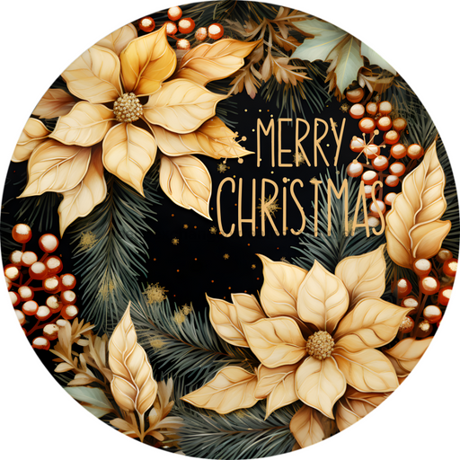 Merry Christmas Sign, DECOE-5308-D, Sign For Wreath, 10" Wood Sign