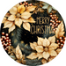 Merry Christmas Sign, DECOE-5308-D, Sign For Wreath, 10" Wood Sign