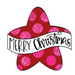 Merry Christmas Star Door Hanger Mj-W-00004 22’ Wood