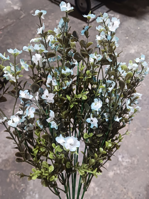 Mini Gypsophila Bush – 12 Stems Light Blue 76617 Greenery