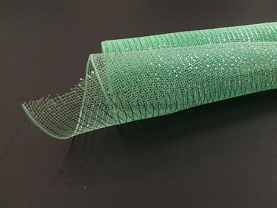 Mint/Mint Metlc Mesh 10’’X10Y XB90510-06 Mesh