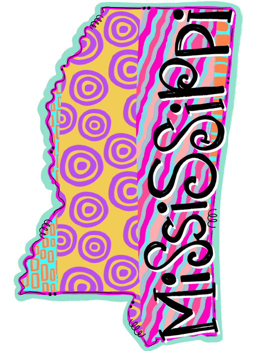 Mississippi Sign State Door Hanger Wood Sign Decoe-W-0144 22