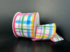 Multi Watercolor Tuttola Plaid 2.5’’X10Y 41545-40-01 Ribbon