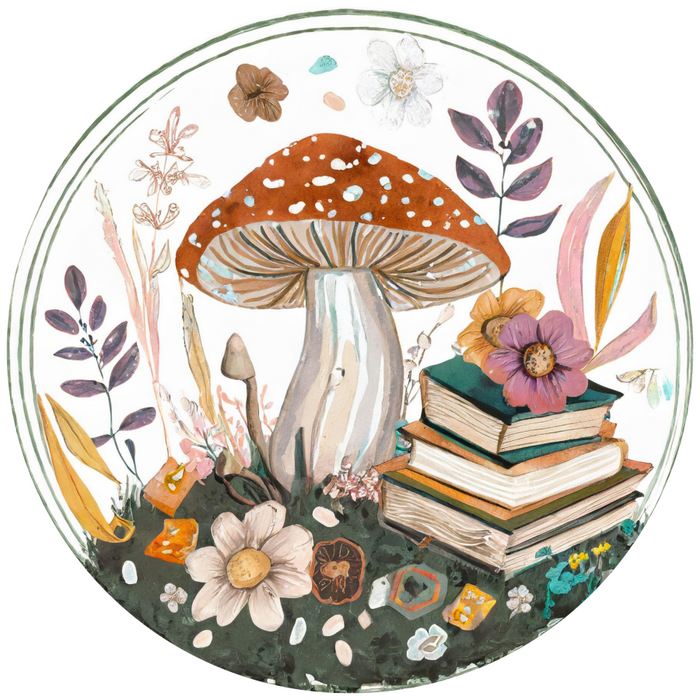 Mushroom Sign Books Decoe-5195 10’ Metal Round