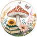 Mushroom Sign Books Decoe-5196 10’ Metal Round