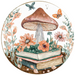 Mushroom Sign Books Decoe-5197 10’ Metal Round