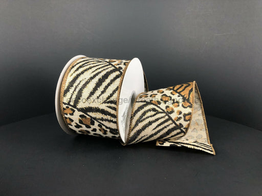 Nat Lin/Brw-Gld Animal Print Mania, 2.5"X10Y 61221-40-35 - DecoExchange®