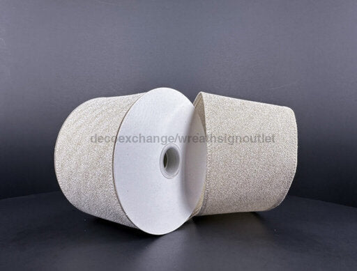 Natural Frosted Linen Ribbon 2.5’X10Y 76335-40-35