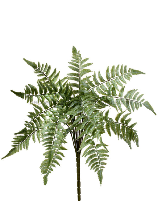 Natural Touch Pl.leather Fern Bush X13 18’’ Mtf22172-Ltgr Greenery