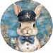 Nautical Sign, Easter, Bunny Sign, DCO-02619, Sign For Wreath, 10" Metal Sign