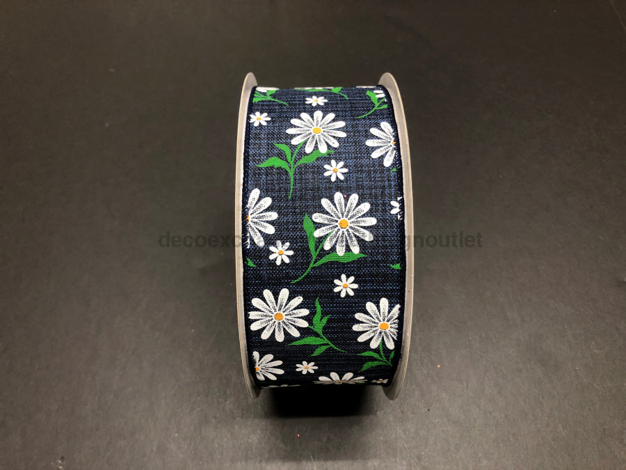 Navy Lin/Wht Daisy 2.5X50Y 841-40-309 Ribbon