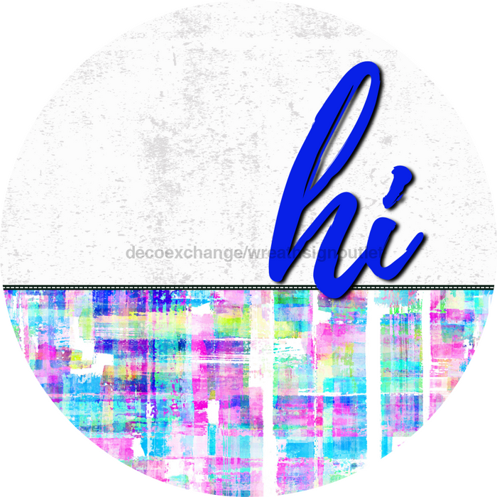 Neon Door Hanger Dco-01613-Dh 18’ Round Wood