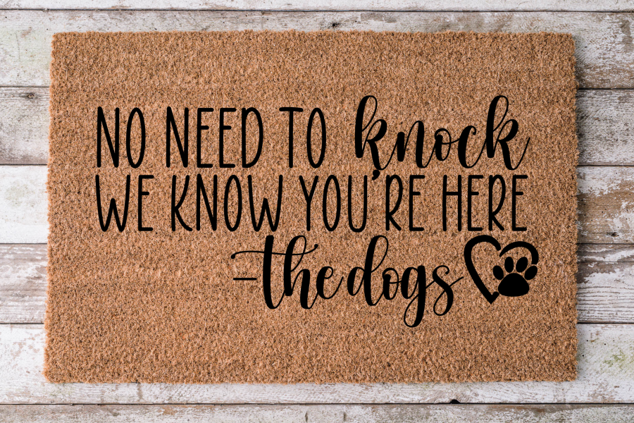 No Need To Talk - Dog Door Mat - 30x18" Coir Door Mat - DECOE-CM-045 - DecoExchange