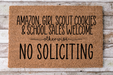 No Soliciting - Funny Door Mat - 30x18" Coir Door Mat - DECOE-CM-046 - DecoExchange