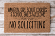 No Soliciting - Funny Door Mat - 30x18" Coir Door Mat - DECOE-CM-046 - DecoExchange