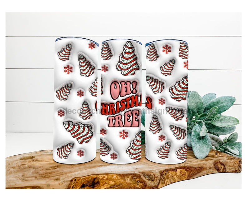 Oh Christmas Tree Tumbler 20 Oz Skinny Decoetumbler-360
