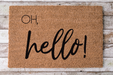 Oh Hello - Funny Door Mat - 30x18" Coir Door Mat - DECOE-CM-047 - DecoExchange