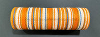 Orange-Rust-Blue-Ivory Fall Stripe Mesh 10’’X10Y XB253310-19 Mesh