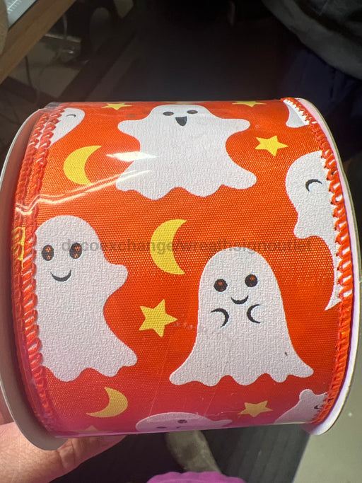 Org Stn/Cutie Ghosts 2.5’’X10Y 51514-40-19 Ribbon