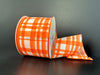 Orange Watercolor Tuttola Plaid 2.5’’X10Y 41546-40-19 Ribbon