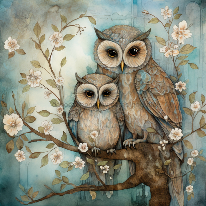 Owl Sign Floral Oaw-0074 For Wreath 10X10 Metal