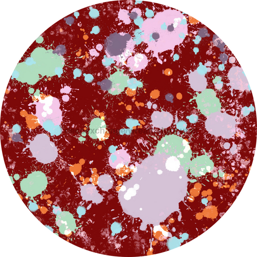 Paint Splatter Flower Center, DECOE-FC-0052, 6" metal Flower Center - DecoExchange®