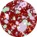 Paint Splatter Flower Center, DECOE-FC-0052, 6" metal Flower Center - DecoExchange®