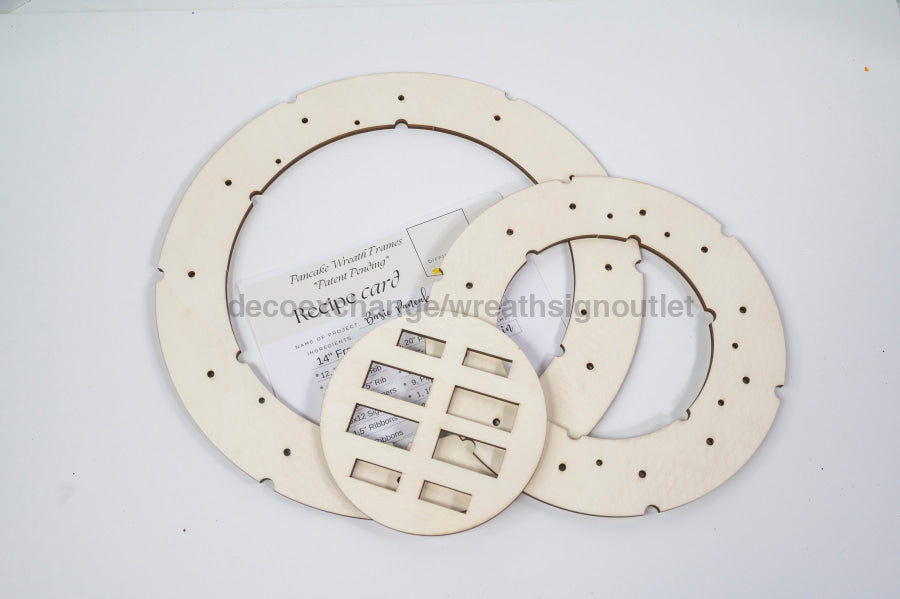 Pancake Wreath Frame Patent Pending Bundle 22 Door Hanger