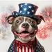Patriotic Dog Sign, Mask Sign, SHR-00016, Sign For Wreath, 10x10in Metal Sign