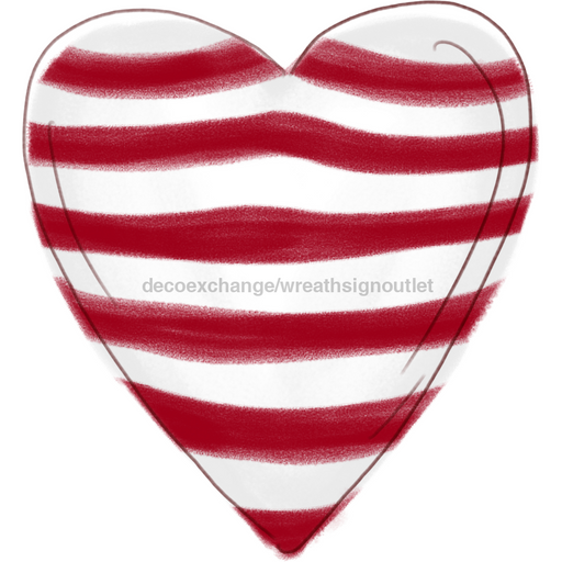 Patriotic Door Hanger Heart Decoe - W - 90013 - Dh 22’ Wood