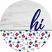 Patriotic Door Hanger Hi Dco - 01451 - Dh 18’ Round Wood