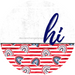 Patriotic Door Hanger Hi Dco - 01469 - Dh 18’ Round Wood