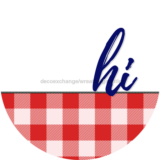 Patriotic Door Hanger Hi Dco - 01474 - Dh 18’ Round Wood