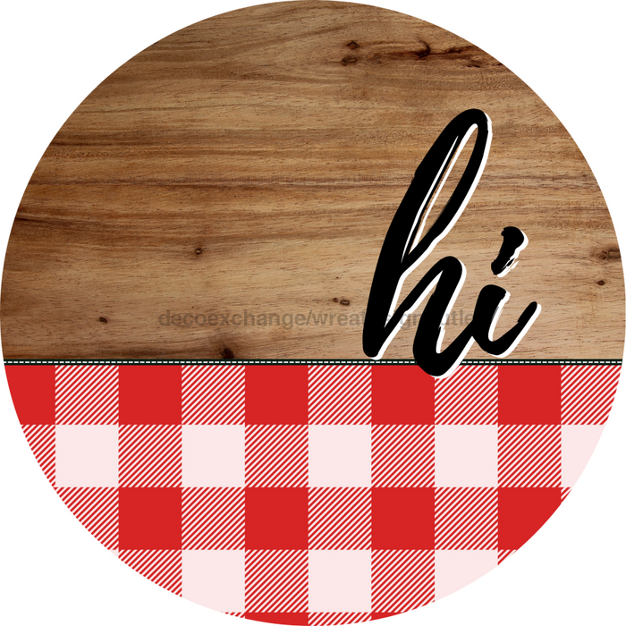 Patriotic Door Hanger Hi Dco - 01490 - Dh 18’ Round Wood