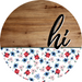 Patriotic Door Hanger Hi Dco - 01491 - Dh 18’ Round Wood