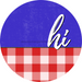 Patriotic Door Hanger Hi Dco - 01523 - Dh 18’ Round Wood