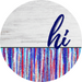 Patriotic Door Hanger Hi Dco - 01546 - Dh 18’ Round Wood